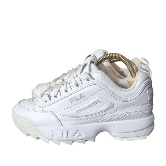 Fila All-White Athletic Sneakers - Picture 1 of 6